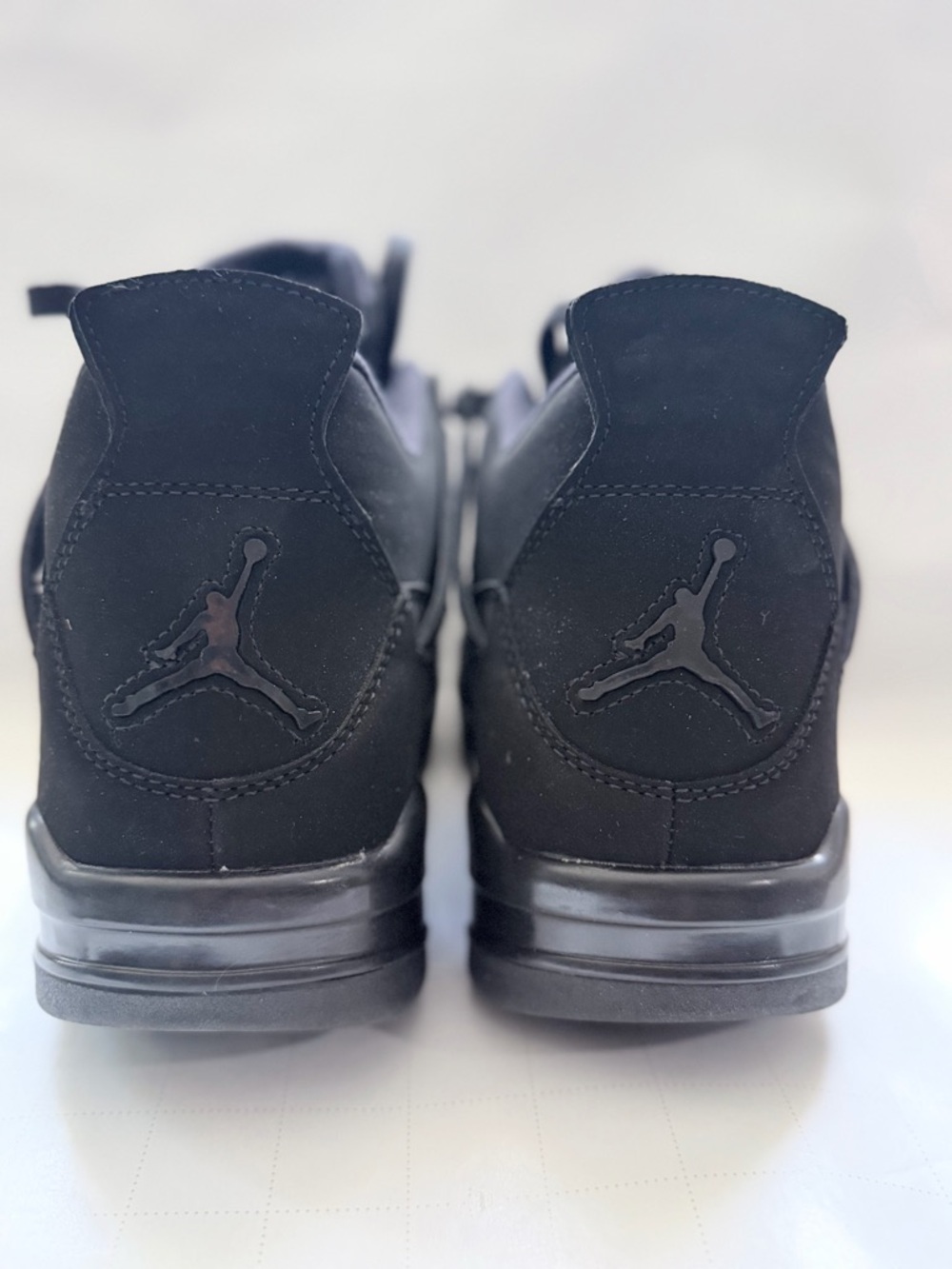 Jordan Retro 4 All-Black Men's Sneakers - Picture 4 of 6